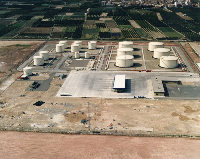 Instalación de almacenamiento de Albuixech (Valencia). 1992. (Propiedad: CLH, Archivo Histórico de CAMPSA). (Propiedad: CLH, Archivo Histórico de CAMPSA)
