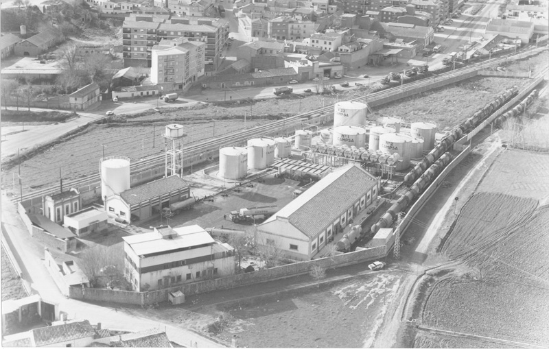 Instalación de almacenamiento de Toledo. 1980. (Propiedad: CLH, Archivo Histórico de CAMPSA)
